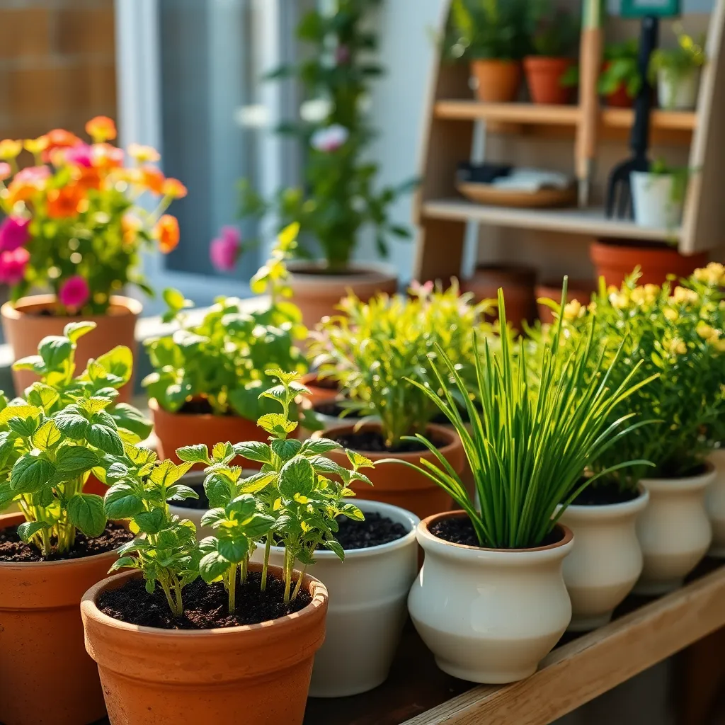 Miniature Herb Garden Kits (Culinary Freshness)
